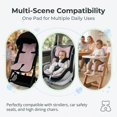thumbnail image 7 of Universal Toddler Car Seat Cool Pad, Sweat Resistant Breathable Stroller Cooling Liner Mat with Fixing Hooks for Summer Baby Travel, Pink, 7 of 7