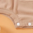 thumbnail image 5 of CZHQWE Newborn Girl Clothes Summer Baby Girl Summer Clothes Newborn Baby Girl Bodysuit Sleeveless Romper One-Piece Jumpsuit Summer Clothes Set Coffee, 5 of 6