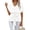 White, variant on Women Summer V Neck Shirt Short Sleeve Tie Casual T Shirt Top
