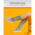 thumbnail image 5 of MeMoi Women's Dill-ightful Holiday Crew Socks - Womens - Female, 9-11, Medium Gray Heather, 5 of 7
