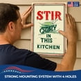 thumbnail image 4 of Stir Crazy in This Kit Metal Poster by DC | Vintage Tin Sign Wall Art for Indoor Use | 8x12" Rust-Free Aluminum Decor for Kitchen | UV Protected & Weatherproof Print | Made in USA, 4 of 7