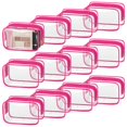 thumbnail image 1 of Bolsa de maquillaje transparente TISRATOK, 12 unidades, para mujer, artículos esenciales de viaje, 1 of 6