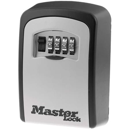 Master Lock Set Your Own combination Wall Mount Lock Box, 5 Key capacity, Black 5401EC