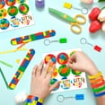 thumbnail image 3 of Building Block Birthday Party Favors,62 Pcs Building Blocks Party Favors Set- Building Block Favor Bags,Building Block Birthday Party Keychains Slap Bracelets etc Building Block Themed Party Favors, 3 of 8