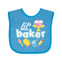 Inktastic Lil' Baker Icing and Cake Boys or Girls Baby Bib