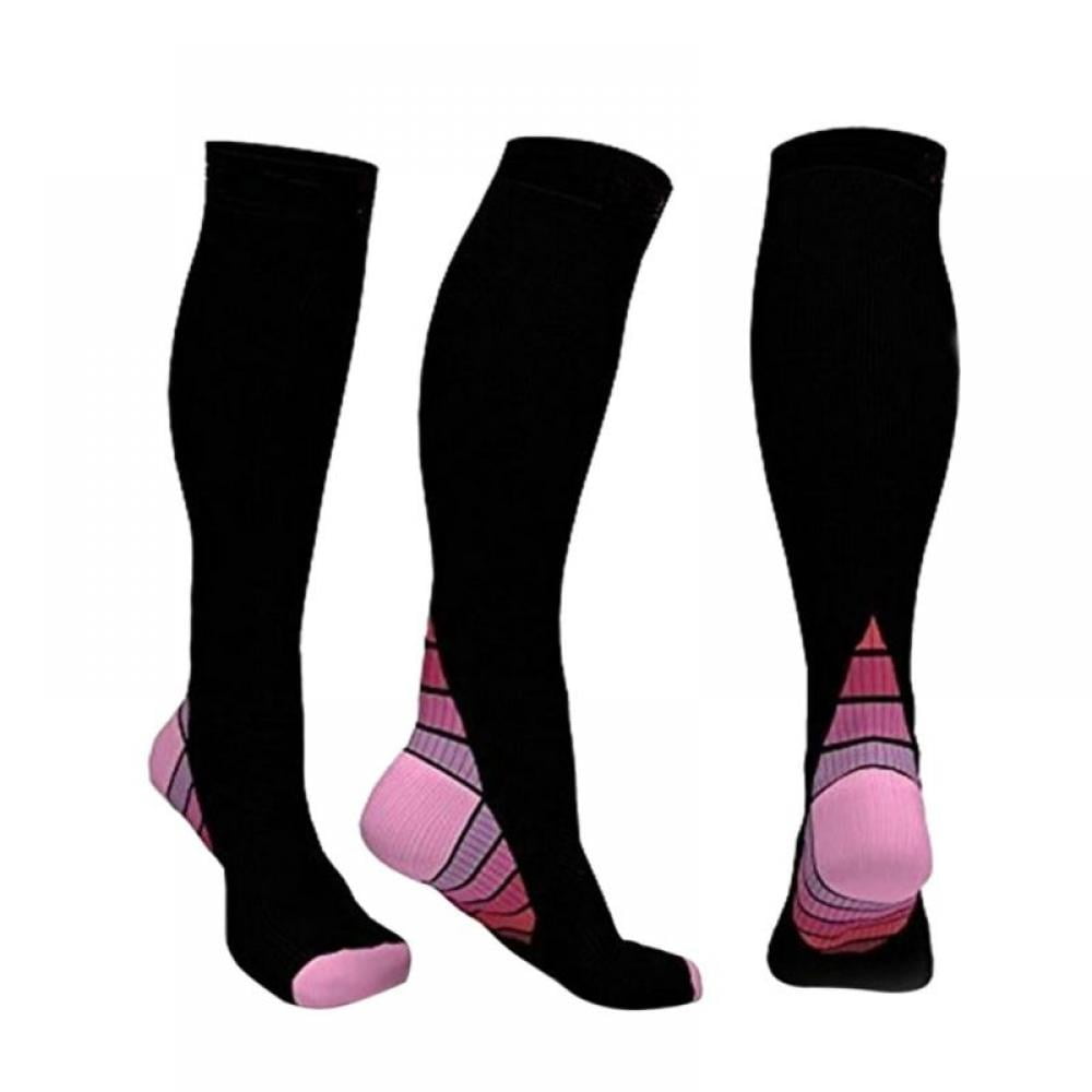 Compression Socks Long Tube Knee Nylon Hosiery Outdoor Sports Footwear Women Men 