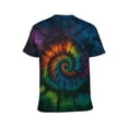 thumbnail image 2 of LAOLIUSN Unisex Tie Dye Crew Neck Short Sleeve T-Shirt S-4XL, 2 of 7
