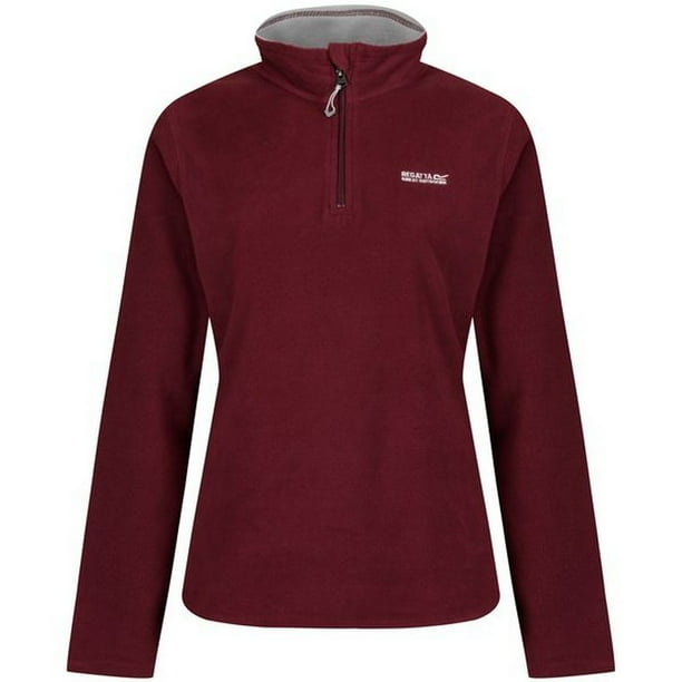 Regatta Great Outdoors - Forro polar con cremallera 1/4 modelo Sweetheart para mujer (Azul/Gris)