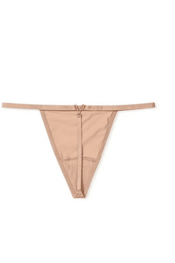 Victorias Secret Very Sexy Strappy Thong Silky Smooth Satin V-String