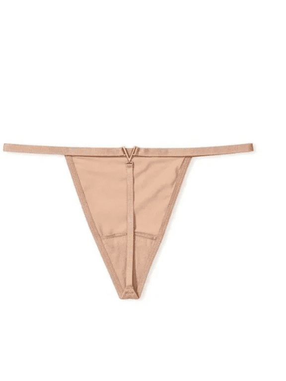 Victorias Secret Very Sexy Strappy Thong Silky Smooth Satin V-String