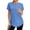 Fastive Blue, variant on Ronuti Womens Workout Tops Activewear T-Shirts Short Sleeve Sun Protection Quick Dry Spring Summer