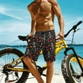 thumbnail image 4 of NICKSUN Men's Swim Trunks, Cute Print Quick Dry Summer Board Beach Shorts with Mesh Lining and Pockets, 4 of 6