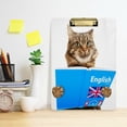 thumbnail image 6 of FMSHPON Funny Cat English Book Clipboard Hardboard Wood Nursing Clip Board and Pull for Standard A4 Letter 13x9 inches, 6 of 7