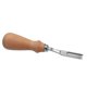 thumbnail image 1 of Biselador de borde de cuero borde de corte herramienta de artesanía de acero inoxidable de cuero con mango de madera ZefeiWu 8390611547448, 1 of 1