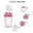 Pink, variant on erfcxs 600ml Shaker Bottle Sports Whey Protein Mixing Bottle With Stirring Ball Bot Cup