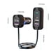 thumbnail image 3 of Car Charger 75W 5-Port Fast Charging Adapter | PD QC USB-A USB-C Output | 30W Maximum Per Port | 5FT Extension Cable | Rear Seat Clip | Digital Display | Smart Protection | Universal 10-32V, 3 of 9