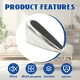 thumbnail image 4 of TALENO Door Stoppers for Bottom of Door,Spring Heightening Design Door Stoppers Heavy Duty,Reduce Accidental Collisions Door Stop,silver2, 4 of 7