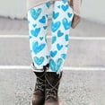 thumbnail image 4 of BiZtdJrK Women's Valentine Day Leggings Fashion Heart Printed Legging Tights Milk Silk Soft Casual High Waisted Yoga Pants Blue L Today's Sales, 4 of 8