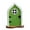 Z1#Green, variant on Fairy Door for Trees, Natural Wood Grain Miniature Gnome Portal Cutout, Fairy Elf Door Ornaments Fairy Tale Courtyard Miniature Scene Decoration, Wooden Simulation Garden Door Wooden Craft