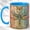 Blue, variant on Ornate Dragonfly Coffee Mug, Garden Insect Mug, Ceramic 11 oz