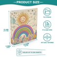 thumbnail image 3 of FORMRS 3 Ring Binder 1.5 inch with Pockets Set of 2 Clip Board 200 Sheets Capacity, Beige Rainbow, 3 of 8