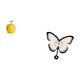 thumbnail image 5 of Escultura De Fruta De Porcelana, Adorno De Mesa, Estatua Geométrica, Decoración Para Festivales, Oficina, Colgante De Pared, Acrílico, Sin Tictac, Reloj De Mariposa Decorativo Para Comedor,, 5 of 8