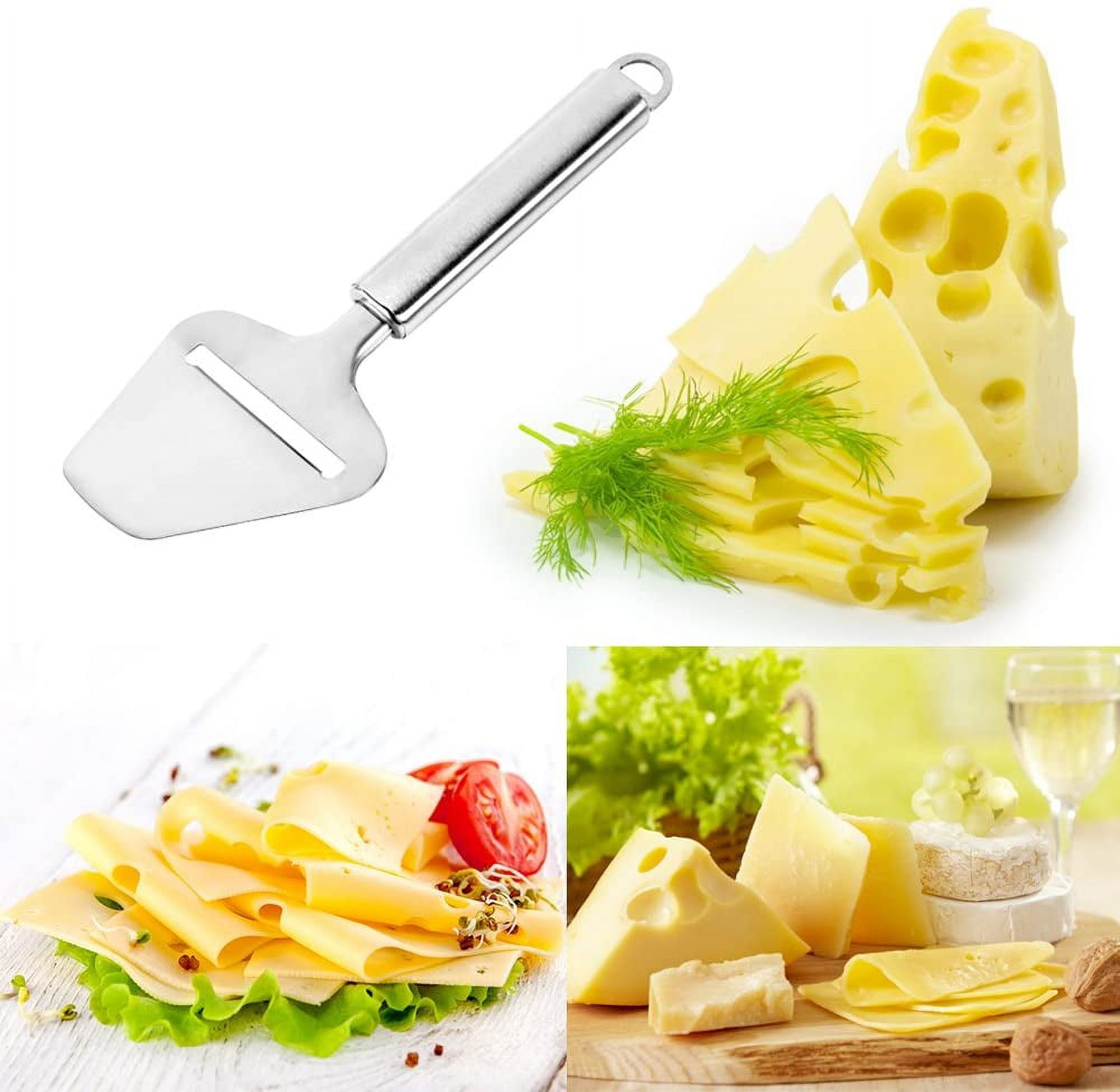 Cheese Slicer Stainless Steel Cheese Cutter Safe Handle Professional  Vegetable Cheese Slicers Peeler Perfectly for Kitchen Cooking 