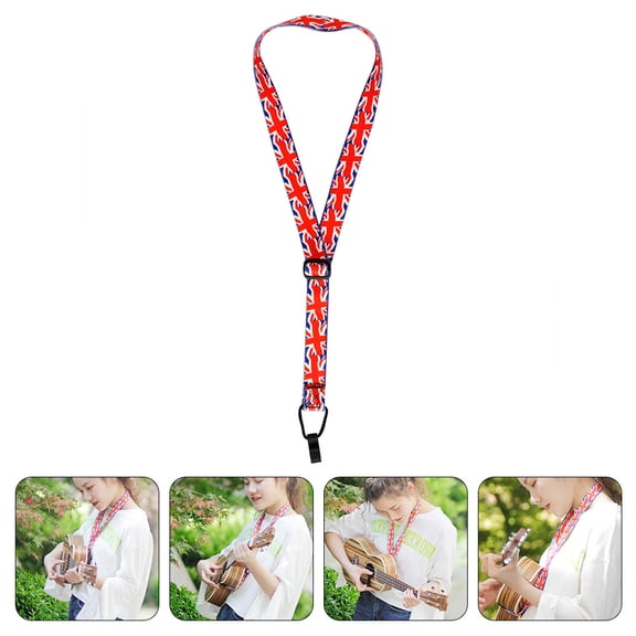 STRANDCHIC Ukulele Shoulder Strap Assorted Colors Comfortable Stretch-Resistant Musical Instrument Belt