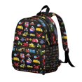 thumbnail image 2 of Cartoon Transportation Backpack Backpack for School,Schoolbag with Adjustable Shoulder Straps & Padded Back,13.8"x11.4"x6", 2 of 6