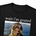 thumbnail image 4 of Wait I'm Goated Monkey Graphic T-Shirt, Unisex Classic Fit Meme Tee, 4 of 9