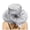 Grey, variant on LRen Elegant Women's Wide Brim Floral Sun Hat for Beach Wedding Bridal Shower and Summer Outdoor Occasions Wine