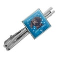 thumbnail image 1 of Boykin Hair Don't Care Dog Square Tie Bar Clip Clasp Tack- Silver or Gold, 1 of 5
