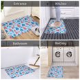 thumbnail image 5 of Rateoe Sailboats On A Waves Pattern Flannel Door Mat Indoor Outdoor Entrance, Waterproof All-Weather Doormat,Fade Resistant, Low Profile Entryway Mat 16x24in, 5 of 7