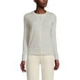 thumbnail image 3 of Lands' End Women's Fine Gauge Cotton Cardigan Sweater, 3 of 3
