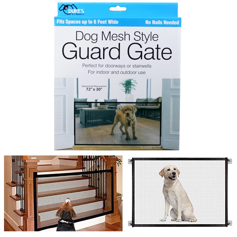 AllTopBargains Large Pet Dog Baby Safety Gate Mesh Fence Portable Guard Indoor Home Kitchen Net