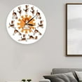 thumbnail image 4 of Reloj de Pared Macarena Perro Redondo Haciendo Posición de Yoga 30 Cm, 4 of 8