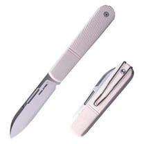 Real Steel Barlow RB-5 Slip Joint Knife - 2.76" Bohler N690 Blade, G10 Handles, Drop Point, EDC Pocket Knife for Outdoor & Daily Use