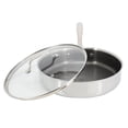 thumbnail image 3 of Oster Modessa 4.5 Quart Nonstick Triply Stainless Steel Saute Pan with Honeycomb Design in Silver, 3 of 5