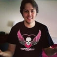 thumbnail image 5 of The Hitman Bret Hart Skull Wings Logo Mens T-shirt 3XL, 5 of 5