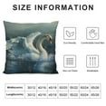 thumbnail image 5 of Orinice Swan Water Wings Graphic Decorative Pillow Cover for Home 18x18in, 5 of 5