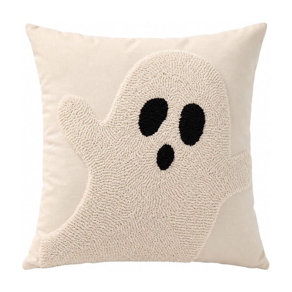 WWG Halloween Pillow Cover, Decorative Throw Pillowcase, Soft Polyester, 18x18 Inch, Festive Holiday Decor for Couch Sofa Bed, Quality Stitching, Easy to Display