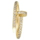 thumbnail image 3 of Anillo en forma de clavo con brillos de oro laminado, 3 of 8
