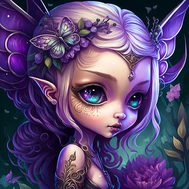 (GS3295) Resina La Serie Personajes Elfo Diamante 30*30CM