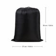 thumbnail image 2 of Extra Large Moving Bag, 88L Heavy Duty Storage Tote 28.7×13.8×13.8 Inch, Foldable PP Zipper Organizer For Clothes Dorm(M,Black), 2 of 5