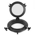thumbnail image 1 of M Buder Ventana de Ojo de Buey Redonda Negra de 8 Pulgadas para Barcos y Yates 20.3 cm / 8 inches RV Fácil Instalación Universal Diseño Resistente con Vidrio Templado Ideal para Reemplazo Marino, 1 of 9