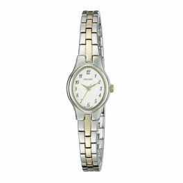 Pulsar Women's Gold Tone Stainless Steel Watch, White Dial, Arabic