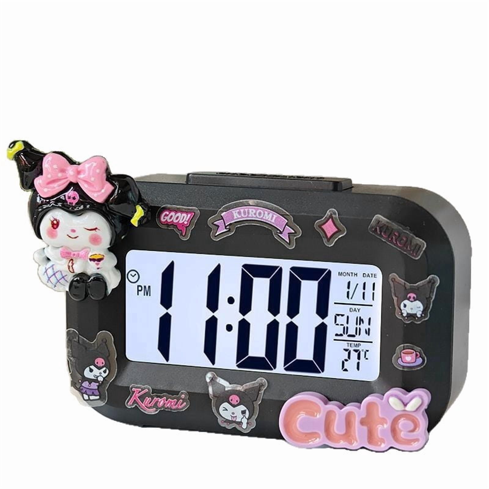 Kawaii Alarm Clock Cute Desk Clock School Digtal Alarm Clock Birthday Gifts LED Desktop Clock Accessiories