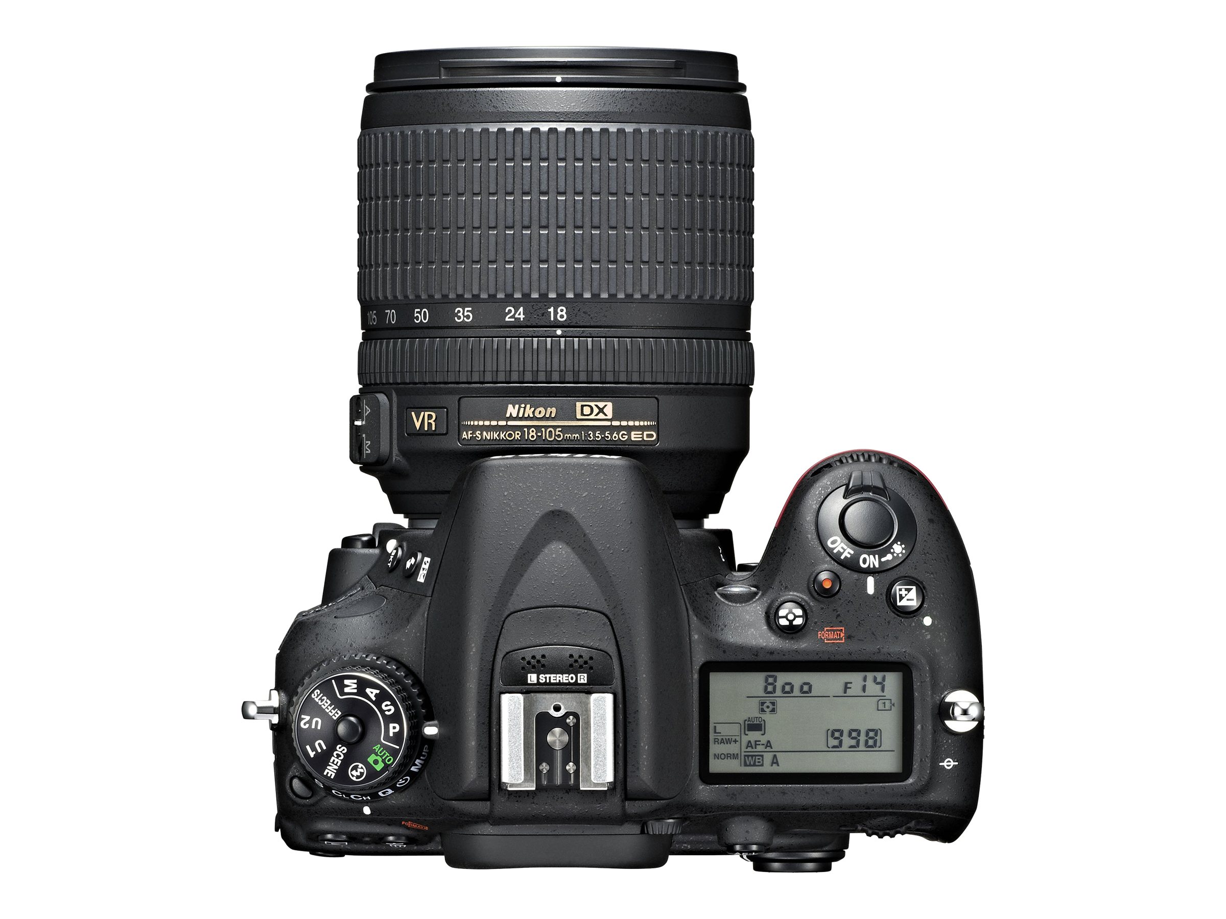 Nikon D7100 - Digital camera - SLR - 24.1 MP - APS-C - 7.8x optical zoom AF-S DX 18-140mm and AF-S 55-300mm VR lenses - black - image 4 of 5