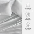 thumbnail image 6 of Light Gray 300TC Cotton Cooling Pillow Case Set, Standard/Queen, by Noble Linens, 6 of 8