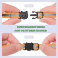 thumbnail image 2 of 2 Pack Reflective Cat Collars with Bell, Safety Quick Release Breakaway Kitten Collars, Adjustable 19-32cm Soft Collars for Cats & Kittens, 2 of 5